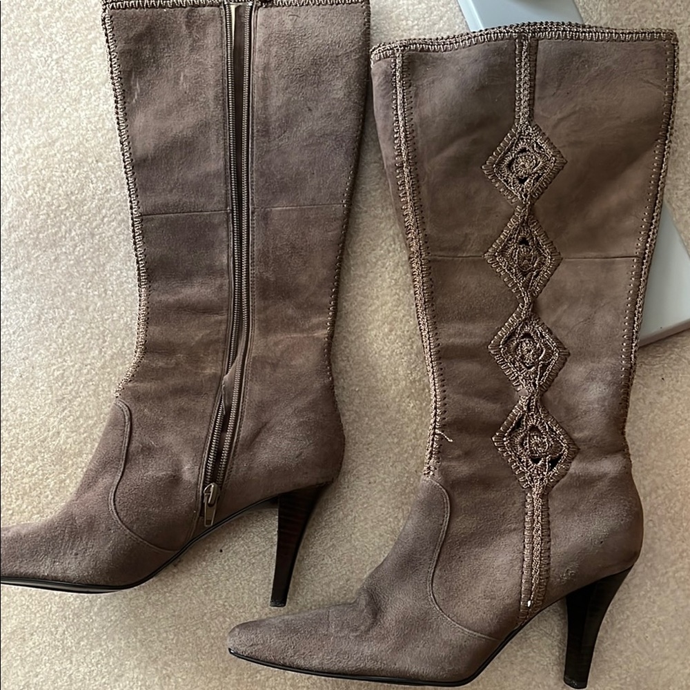 Elegant Brown Knee-High Women's Boots